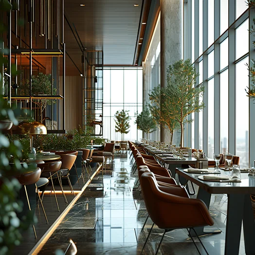 modern luxury hotel restaurant
